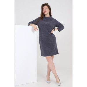 Платье женское ODIS-П270СЕ трикотажный велюр (р-ры: 46-52) серый