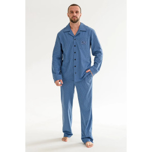 Пижама мужская "Мистер Твистер" 2155-К трикотаж (р-ры: 48-58) индиго