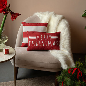 Подушка декоративная с фотопечатью "Веселого рождества