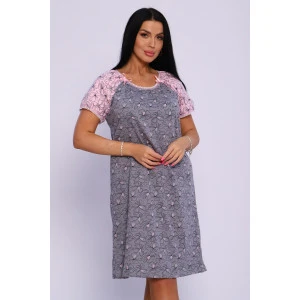 Сорочка женская М296 "Карина" кулирка (р-ры: 46-60) серый новый Сорочка женская М296 "Карина" кулирка (р-ры: 46-60) серый новый