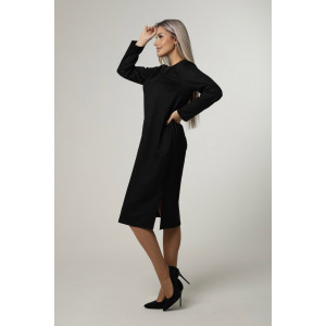 Платье женское П172 твил (р-ры: 44-60) черный