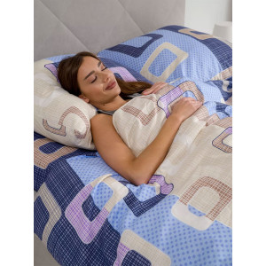 Постельное белье "Эко" бязь "Квадро"