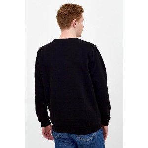 Толстовка мужская 8985 футер 2-х нитка (последний размер) черный 50