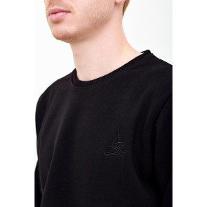 Толстовка мужская 8985 футер 2-х нитка (последний размер) черный 50