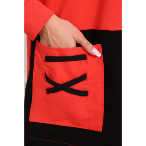 Костюм двойка женский "Фемида" С-5251 футер (р-ры: 52-62) коралл ...