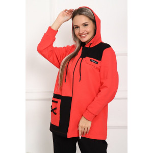 Костюм двойка женский "Фемида" С-5251 футер (р-ры: 52-62) коралл ...