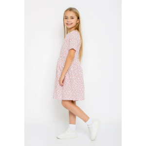 Платье детское "Самира-6" кулирка (р-ры: 98-134) розовый