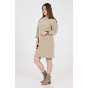 Платье женское ODIS-П270БЕ трикотажный велюр (р-ры: 44-54) бежевый ...