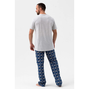 Пижама мужская "Капибара" 2165-К трикотаж (р-ры: 48-58) синий
