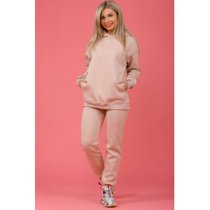Толстовка женская 839 футер 3-х нитка с начесом пенье (последний размер) бежевый 50