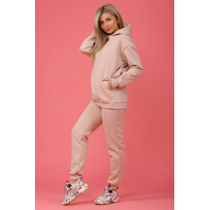 Толстовка женская 839 футер 3-х нитка с начесом пенье (последний размер) бежевый 50