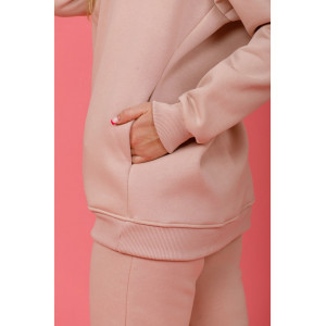 Толстовка женская 839 футер 3-х нитка с начесом пенье (последний размер) бежевый 50