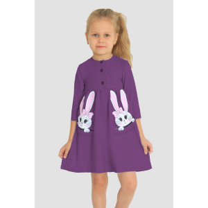 Платье детское "Маняша-8" кулирка (р-ры: 86-140) фиолетовый