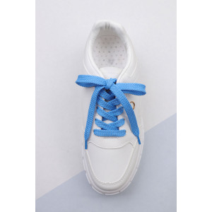 Шнурки для обуви №GL47-1 - упаковка 2 пары голубой