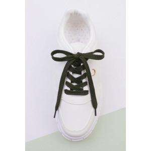 Шнурки для обуви №GL47-1 - упаковка 2 пары темно-зеленый