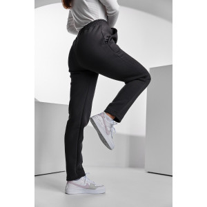 Брюки женские №67091 футер 3-х нитка с начесом (последний размер) фумэ 50,56