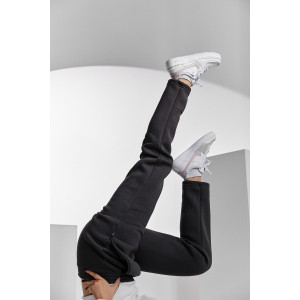 Брюки женские №67091 футер 3-х нитка с начесом (последний размер) фумэ 50,56