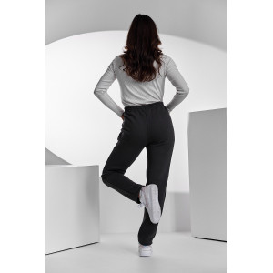 Брюки женские №67091 футер 3-х нитка с начесом (последний размер) фумэ 50,56