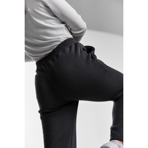 Брюки женские №67091 футер 3-х нитка с начесом (последний размер) фумэ 50,56