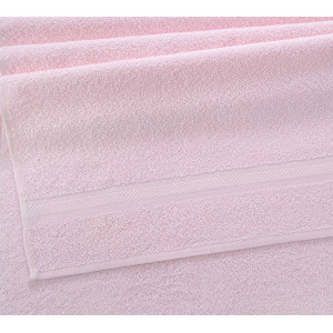 Полотенце махровое "Вираж" розовый