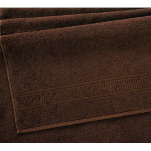 Полотенце махровое "Орнамент" коричневый