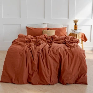 Постельное белье MOYЁ Home лен "Terracotta" Постельное белье MOYЁ Home лен "Terracotta"