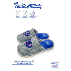 Тапки "Smile of Milady" А-82-422-03 текстиль (последний размер) 36-37