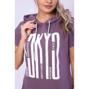 Платье женское 494 "Tokyo" кулирка (р-ры: 48-58) слива Платье женское 494 "Tokyo" кулирка (р-ры: 48-58) слива