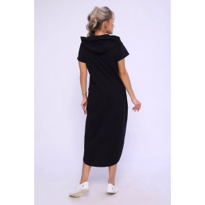 Платье женское 494 "Tokyo" кулирка (р-ры: 48-58) черный