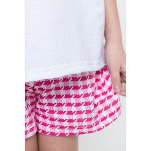 Пижама тройка детская "2+1" трикотаж (р-ры: 32-38) розовый