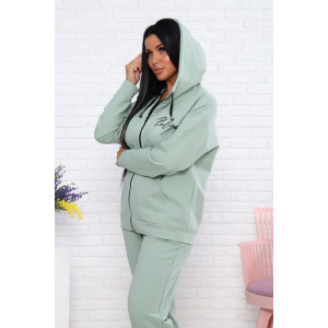 Костюм двойка женский 907-8 футер 2-х нитка с лайкрой (последний размер) светлая олива 56 Костюм двойка женский 907-8 футер 2-х нитка с лайкрой (последний размер) светлая олива 56