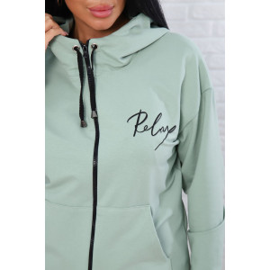 Костюм двойка женский 907-8 футер 2-х нитка с лайкрой (последний размер) светлая олива 56 Костюм двойка женский 907-8 футер 2-х нитка с лайкрой (последний размер) светлая олива 56