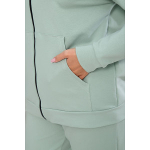 Костюм двойка женский 907-8 футер 2-х нитка с лайкрой (последний размер) светлая олива 56 Костюм двойка женский 907-8 футер 2-х нитка с лайкрой (последний размер) светлая олива 56