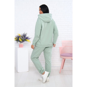 Костюм двойка женский 907-8 футер 2-х нитка с лайкрой (последний размер) светлая олива 56 Костюм двойка женский 907-8 футер 2-х нитка с лайкрой (последний размер) светлая олива 56