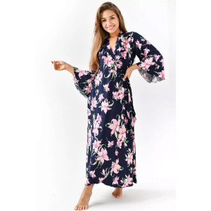 Халат женский "Матушка" масло (р-ры: 44-66) лиловый