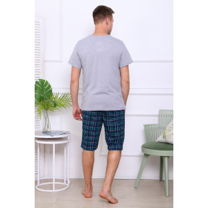 Костюм двойка мужской "Карл-2" кулирка (последний размер) зеленый 48,58