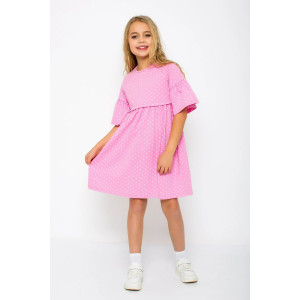 Платье детское "Рози-9" кулирка (р-ры: 92-134) розовый