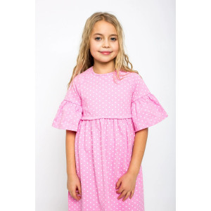 Платье детское "Рози-9" кулирка (р-ры: 92-134) розовый