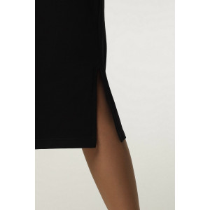 Платье женское П175 футер 2-х нитка петля пенье (р-ры: 44-60) черный
