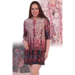 Туника "Тунис" вискоза (р-ры: 44-58) розовый