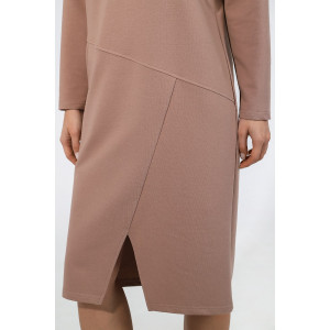 Платье женское "Спортикс-1" футер 2-х нитка карде (р-ры: 44-56) коричневый