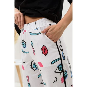 Костюм двойка женский №8436 кулирка (р-ры: 42-56) белый Костюм двойка женский №8436 кулирка (р-ры: 42-56) белый