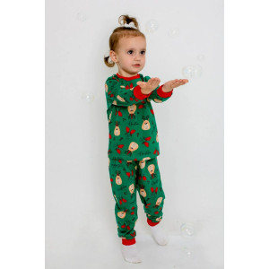 Пижама детская "Сплюша-2" кулирка (последний размер) зеленый 92