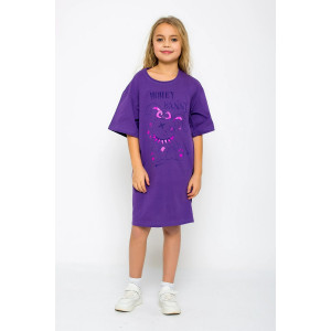 Платье детское "Шарлин-1" кулирка (р-ры: 134-164) фиолетовый
