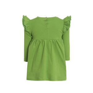 Платье детское "Куколка-7" интерлок (последний размер) зеленый 86