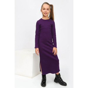 Платье детское "Мартиша-21" кашкорсе (последний размер) баклажан 146
