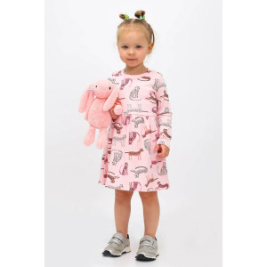 Платье детское "Варя-1" интерлок (последний размер) розовый 92