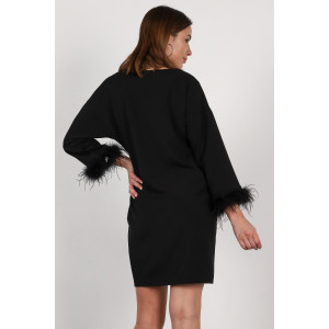 Платье женское №П239п костюмная ткань (р-ры: 44-52) черный