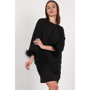Платье женское №П239п костюмная ткань (р-ры: 44-52) черный