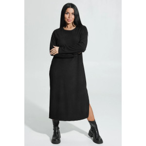 Платье женское "Алисия" кашемир лапша (р-ры: 50-60) черный